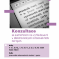 Průvodce informační džunglí – konzultace k e-zdrojům